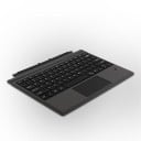 Bezdrôtová klávesnica pre tablet Microsoft Surface Pro s touchpadom Pripojenie Bluetooth 3.0 Tenké prevedenie 29,6 x 21,8 x 0,6 cm Čierna 1