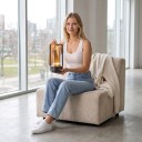 Bezdrôtová LED stolná lampa Dotyková 17,5 x 9 cm 3 farby svetla Batéria Nabíjanie USB-C Nočné svetlo Do bytu aj na terasu 7