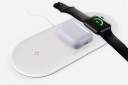 Bezdrôtová nabíjačka 3v1 pre telefóny aj hodinky Apple Watch a slúchadlá AirPods Tri nabíjacie miesta Maximálny výkon 10 W Tloušťka 0,8 cm 3