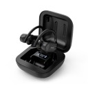 Bezdrôtové bluetooth športové slúchadlá do uší s háčkami za ucho Nabíjací box s displejom Bluetooth 5.0 Kábel USB-C Čierna 1