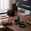 Bezdrôtové diaľkové ovládanie Bluetooth aMagisn pre Insta360 GoPro i DJI S poutkom na zápästie ABS a silikón Čierne Výdrž až 96 h 6