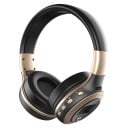 Bezdrôtové slúchadlá cez uši s rádiom a slotom na kartu Micro SD Bluetooth 5.0 aj kábel 3,5 mm jack Mikrofón na hovory Výdrž 6 hodín 5