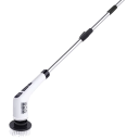 Bezdrôtový elektrický rotačný kartáč 7v1 s LED displejom 115 cm 5000 mAh USB-C nabíjanie 2 rýchlosti 320 a 370 ot./min čistiaca sada 3