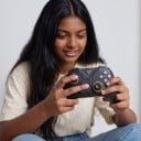 Bezdrôtový herný ovládač s joysticky s Hallovým efektom a USB prijímačom čierny so zlatými detailmi pre PC Nintendo Switch TV i telefón 4