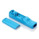 Bezdrôtový ovládač pre Nintendo Wii s nunchukom a funkciou Motion Plus modrý s ochranným puzdrom a pútkom kompatibilný s Wii U a Wii Mini 4