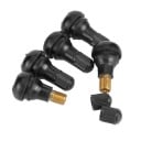 Bezdušové ventilky do ráfku pre osobné autá a motocykle 10 ks S ochrannou čiapkou Gumové telo a medený závit Rozmery 3,6 x 1,9 cm 5