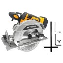 Bezkartáčová kotoučová pila 1500 W 165 mm 6,5 palce akumulátorová 7000 ot/min hloubka 55 mm pro Makita 18V žlutá na dřevo i kámen 3