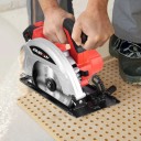 Bezkartáčová kotoučová pila 7palcová s digitálním displejem 185 mm 4000 W 11000 ot/min akumulátorová červeno-černá na řezání dřeva 9