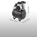 Bezolejový vzduchový kompresor 1,32 kW 2 HP nádrž 40 L tlak 125 PSI ocelový černý 720 x 390 x 710 mm do auta dílny i domácnosti 2