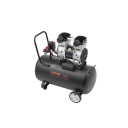 Bezolejový vzduchový kompresor pojízdný 1,32 kW 2 HP nádrž 60 L tlak 125 PSI ocelový černý 720 x 390 x 710 mm do auta a dílny 1