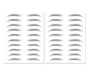 Bezpečné voděodolné tetování na obočí 10 párů 21 x 14,8 cm v odstínech černé pro ženy i muže s různými tvary podle preference 3