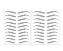 Bezpečné voděodolné tetování na obočí 10 párů 21 x 14,8 cm v odstínech černé pro ženy i muže s různými tvary podle preference 5