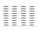 Bezpečné voděodolné tetování na obočí 10 párů 21 x 14,8 cm v odstínech černé pro ženy i muže s různými tvary podle preference 8