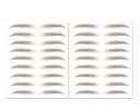 Bezpečné voděodolné tetování na obočí 10 párů 21 x 14,8 cm v odstínech hnědé pro ženy i muže s různými tvary podle preference 6