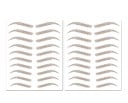 Bezpečné voděodolné tetování na obočí 10 párů 21 x 14,8 cm v odstínech hnědé pro ženy i muže s různými tvary podle preference 9