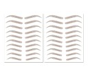 Bezpečné voděodolné tetování na obočí 10 párů 21 x 14,8 cm v odstínech hnědé pro ženy i muže s různými tvary podle preference 9