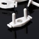 Bezpečnostná zástrčka do zásuvky 10 ks Podlouhlá krytka chrániaca deti pred úrazom elektrickým prúdom Biely plast ABS Rozmery 3,7 x 1,5 cm 3