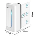 Bezpečnostní dveřní zámek s 3palcovou zarážkou 77 mm hliníková slitina zesílení dveří ochrana proti vniknutí 3