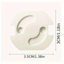 Bezpečnostní kryt na zásuvku pro děti s otočným zámkem ochrana před úrazem proudem a prachem 2