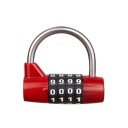 Bezpečnostní visací zámek 4číselný kód 5,4 x 1,75 x 4,95 cm slitina zinku kombinovaný zámek na zavazadla batohy skříňky 3