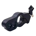 Bezpečnostní zámek na řídítka motorky 136 × 56 mm hliníková slitina zámek plynu proti krádeži motocyklu se 2 klíči 6