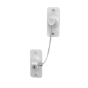 Bezpečnostní zámek s ocelovým lankem 17,3 cm kovový zámek na dveře a okna proti otevření dětská pojistka s klíčem 4