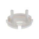 Bezpečnostní zástrčka do zásuvky 10 ks Kulatá krytka chránící děti před úrazem elektrickým proudem Bílý plast ABS Rozměry 3,8 x 1,8 cm 1