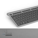 Bezprzewodowa klawiatura z blokiem numerycznym do komputera Niskoprofilowe klawisze nożycowe Ładowalna bateria 500 mAh Odbiornik USB 2,4 GHz 4