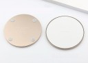 Bezprzewodowa ładowarka Qi 10 W do telefonów z bezprzewodowym ładowaniem Okrągła podkładka z plastiku ABS i metalu Zasilanie przez Micro USB 6