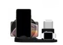 Bezprzewodowa ładowarka ze stojakiem na telefon i miejscem na AirPods oraz Apple Watch Całkowita moc 10 W Złącze USB-C Wymiary 20,5 x 9,5 cm 4