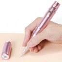 Bezprzewodowa maszyna do makijażu permanentnego 14 x 2 cm 22000-35000 obr./min 3 prędkości Microblading Regulowany skok 0-2,5 mm Wtyczka 5
