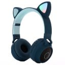 Bezprzewodowe słuchawki nauszne z kocimi uszami i podświetleniem LED Bluetooth 5.0 oraz złączem 3,5 mm Czas pracy na baterii 16 godzin 5