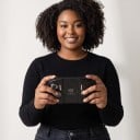 Bezprzewodowy joypad do Nintendo Switch 2 11,67 x 6,12 x 5,22 cm z 9 trybami podświetlenia RGB i baterią 600 mAh czarny z ładowanym środkowym 5