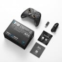 Bezprzewodowy kontroler do gier z joystickami z efektem Halla i odbiornikiem USB czarny ze złotymi detalami do PC Nintendo Switch TV i telefonu 5