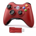 Bezprzewodowy kontroler gier do konsoli XBOX 360 z odbiornikiem USB Kompatybilny z systemami Windows XP 7 10 Obsługuje baterie AA 3