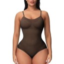 Bezšvové elastické body na ramienka Dámske tvarovacie tielko Sťahovacie body s klasickým strihom nohavičiek Zoštíhľujúca bezšvová spodná bielizeň 2