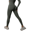 Bezszwowe legginsy z wysokim stanem, efekt push-up, damskie legginsy fitness do ćwiczeń, elastyczne spodnie sportowe 15