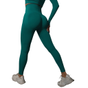 Bezszwowe legginsy z wysokim stanem, efekt push-up, damskie legginsy fitness do ćwiczeń, elastyczne spodnie sportowe 18