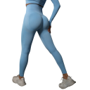 Bezszwowe legginsy z wysokim stanem, efekt push-up, damskie legginsy fitness do ćwiczeń, elastyczne spodnie sportowe 13