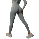 Bezszwowe legginsy z wysokim stanem, efekt push-up, damskie legginsy fitness do ćwiczeń, elastyczne spodnie sportowe 17