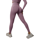 Bezszwowe legginsy z wysokim stanem, efekt push-up, damskie legginsy fitness do ćwiczeń, elastyczne spodnie sportowe 4