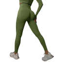 Bezszwowe legginsy z wysokim stanem, efekt push-up, damskie legginsy fitness do ćwiczeń, elastyczne spodnie sportowe 16