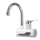 Beztłokowy przepływowy podgrzewacz wody 3000W 290 x 230 mm Obrotowy o 360° Termostatyczna bateria z wyświetlaczem na ciepłą i zimną wodę IPX4 Wtyczka 1