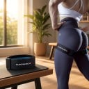 BFR faixas para pernas 2 pcs Ajustáveis com fivela 5 x 102 cm Treino com restrição de fluxo sanguíneo Para exercício de pernas e glúteos 5