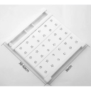 Biała regulowana półka do regału 38–60 x 36 cm Zdejmowane półki Wielofunkcyjna półka i wieszak Montaż rozpierający Bez wiercenia w ścianach 2