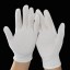 Białe rękawiczki damskie - 6 par 2