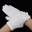 Białe rękawiczki damskie - 6 par 3