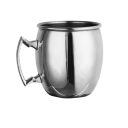 Bicchiere di rame con manico 530 ml in rame 8,8 x 10 x 8,8 cm per servire bevande fredde a casa e durante incontri 2