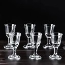 Bicchieri da shot con piede 10 ml 6 x 3 cm Set da 6 pezzi Bicchieri per liquori Bicchieri da degustazione Bicchieri piccoli per alcol Bicchieri 3