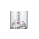 Bicchieri da whiskey 150 ml 7,3 x 6,8 cm Bicchiere giapponese con modello 3D di una montagna all'interno Bicchiere decorativo in vetro per whiskey, bourbon, liquori 1